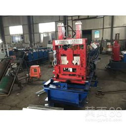 【液壓剪切c型鋼成型機c型檁條生產設備80-300手搖換型】-